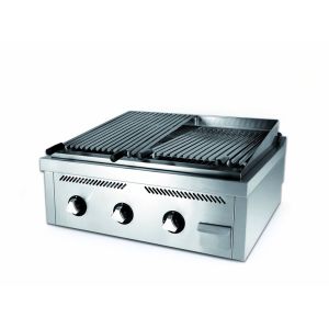 FAINCA GRILL (ΓΚΡΙΛ) ΤΡΙΠΛΟ ΑΕΡΙΟΥ ΕΠΙΤΡΑΠΕΖΙΟ ΜΕ ΗΦΑΙΣΤΕΙΑΚΕΣ ΠΕΤΡΕΣ ΣΕΙΡΑ 750 B7508S
