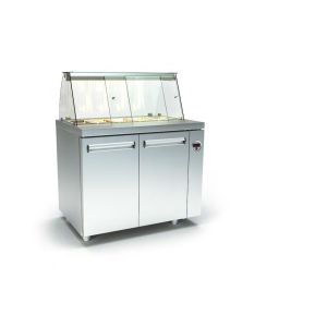 INOX DOBROS ΕΠΑΓΓΕΛΜΑΤΙΚΟ ΨΥΓΕΙΟ ΣΑΛΑΤΩΝ ΜΕ 2 ΠΟΡΤΕΣ ΜΕ 1 ΣΕΙΡΑ ΛΕΚΑΝΑΚΙΑ 1/4 ΧΩΡΙΣ ΜΗΧΑΝΗΜΑ 
