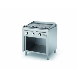 FAINCA GRILL (ΓΚΡΙΛ) ΔΙΠΛΟ ΕΠΙΔΑΠΕΔΙΟ ΜΕ ΕΡΜΑΡΙΟ ΚΑΙ ΗΦΑΙΣΤΕΙΑΚΕΣ ΠΕΤΡΕΣ B7508E