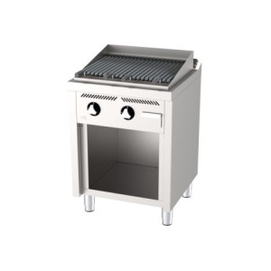 FAINCA GRILL (ΓΚΡΙΛ) ΔΙΠΛΟ ΕΠΙΔΑΠΕΔΙΟ  ΜΕ ΕΡΜΑΡΙΟ ΚΑΙ ΗΦΑΙΣΤΕΙΑΚΕΣ ΠΕΤΡΕΣ B6006E