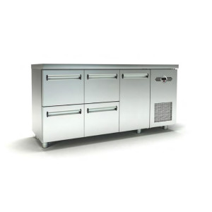 INOX DOBROS ΕΠΑΓΓΕΛΜΑΤΙΚΟ ΨΥΓΕΙΟ ΠΑΓΚΟΣ ΣΥΝΤΗΡΗΣΗ 60ΑΡΙ ΜΕ 1 ΠΟΡΤΑ/4 ΣΥΡΤΑΡΙΑ ΚΑΙ ΜΟΤΕΡ ΔΕΞΙΑ